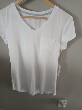 Women's white short sleeve Jofit activewear top